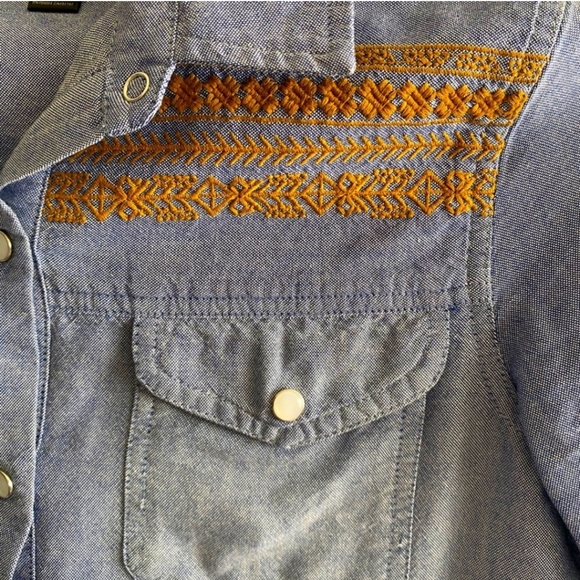 Rcva Denim Button Down - Picture 3 of 4